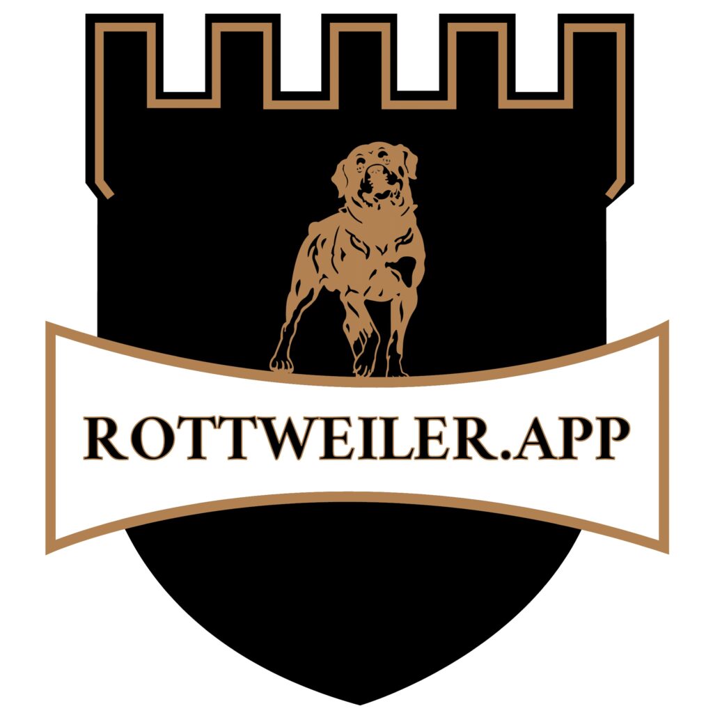 www.rottweiler.app - Wappen schwarz auf weiss